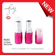 Elegant Shiny Pink Custom Cosmetic Lipstick Tube